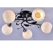 Потолочный светильник РОССВЕТ 5*60Вт*E27 РС20748 BK+CR/5C