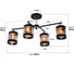 Люстра JUPITER LIGHTING MO 83-5073/4B 17