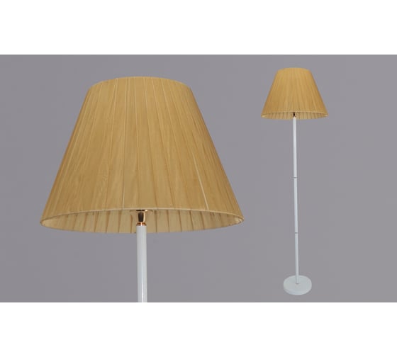 Торшер РОССВЕТ 1х60ВтхE27 РС20540 WT+FG/1F shade+body