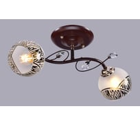 Потолочный светильник РОССВЕТ 2*60Вт*E27 РС20693 BRN+FG/2C