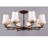 Потолочный светильник РОССВЕТ 8х60ВтхE14 РС20587 BRN+FG/8C