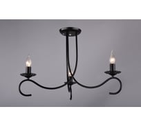 Потолочный светильник РОССВЕТ 3х60ВтхE14 РС20667 BK+CR/3C