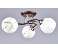 Потолочный светильник РОССВЕТ 3х60ВтхE27 РС20673 BRN+FG/3C