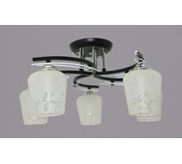 Потолочный светильник РОССВЕТ 5х60ВтхE27 РС20707 BK+CR/5C