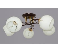 Потолочный светильник РОССВЕТ 5х60ВтхE27 РС20741 BRN+FG/5C