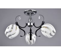 Потолочный светильник РОССВЕТ 3х60ВтхE27 РС21342 BK+CR/3C