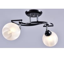 Потолочный светильник РОССВЕТ 2х60ВтхE27 РС22269 BK+CR/2C