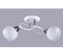 Потолочный светильник РОССВЕТ 2х60ВтхE27 РС22149 WT+CR/2С