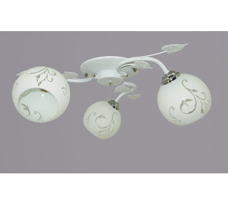 Потолочный светильник РОССВЕТ 3х60ВтхE27 РС20737 WT+CR/3C