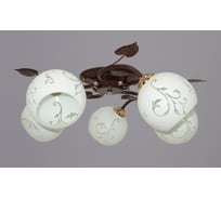 Потолочный светильник РОССВЕТ 5х60ВтхE27 РС20737 BRN+FG/5C