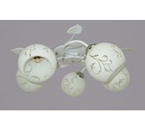 Потолочный светильник РОССВЕТ 5х60ВтхE27 РС20737 WT+CR/5C