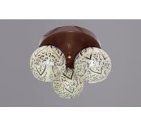 Потолочный светильник РОССВЕТ 3х60ВтхE27 РС21035 BRN+FG/3C