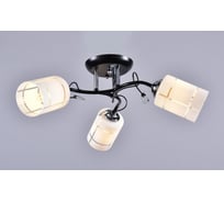 Потолочный светильник РОССВЕТ 3х60ВтхE27 РС20742 BK+CR/3C