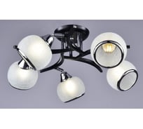 Потолочный светильник РОССВЕТ 5х60ВтхE27 РС20703 BK+CR/5C