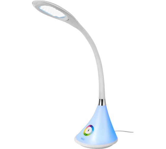 Светодиодный настольный светильник General Lighting Systems 8Вт, 520лм, 5000К, нейтральный белый свет, сенсорное включение, белый GLTL-038-1 800038