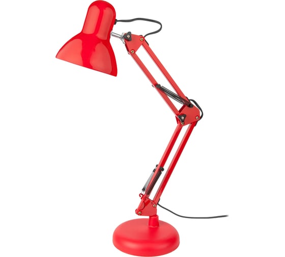 Настольный светильник General Lighting Systems Е27, основание + струбцина, 600х148мм, красный GTL-038 800138