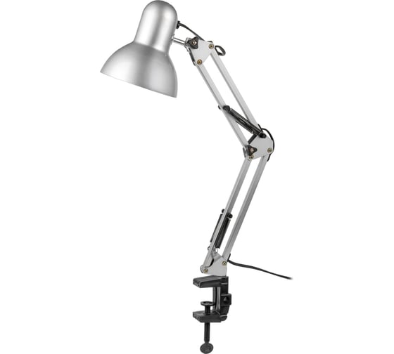 Настольный светильник General Lighting Systems Е27, основание + струбцина, 600х148мм, серебристый GTL-039 800139