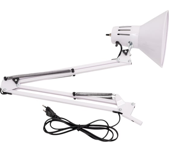 Настольный светильник General Lighting Systems на струбцине Е27, 700х168мм, белый GTL-042 800142