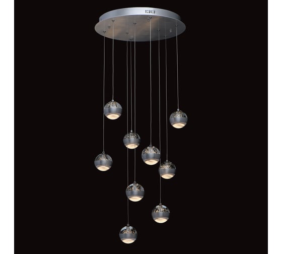 Люстра De Markt Капелия 9-6W LED 220 V (пульт) 730010209