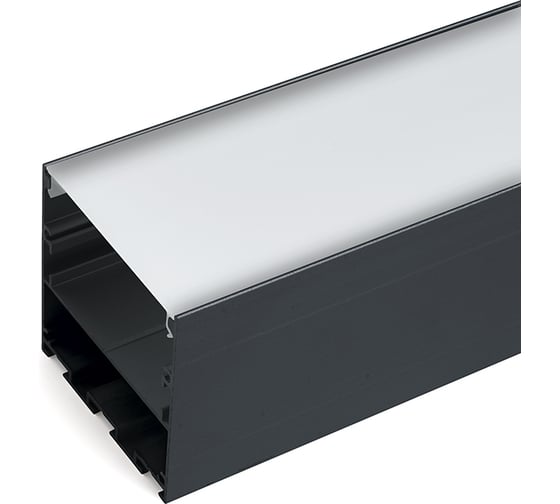Накладной профиль FERON 50x50мм алюминиевый, черный, 2м, CAB269 48150