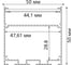 Накладной профиль FERON 50x50мм алюминиевый, черный, 2м, CAB269 48150 3
