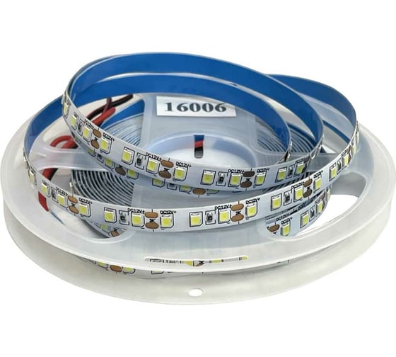Светодиодная лента truEnergy 9,6W/m 6000K 12V SMD2835 120D IP20 950Lm 5м 16006