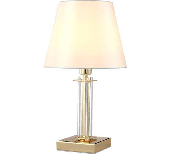 Настольная лампа Crystal Lux NICOLAS LG1 GOLD/WHITE