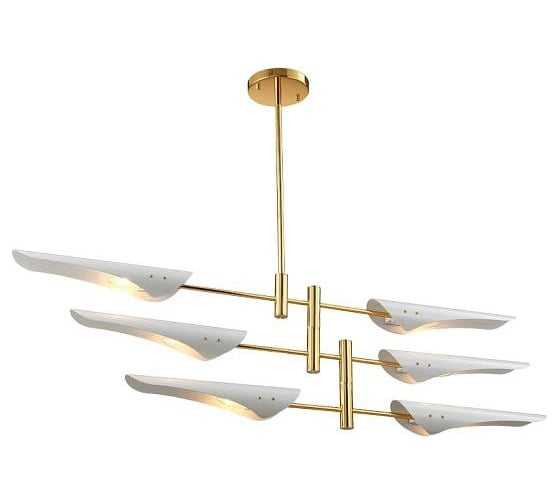 Люстра на штанге Crystal Lux RAFAEL SP6 GOLD