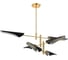 Люстра на штанге Crystal Lux RAFAEL SP6 GOLD 1