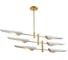 Люстра на штанге Crystal Lux RAFAEL SP6 GOLD 2