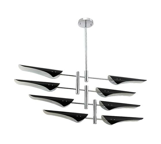 Люстра на штанге Crystal Lux RAFAEL SP8 CHROME