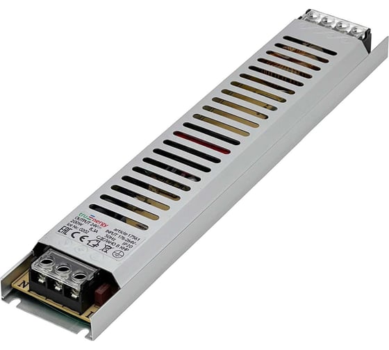 Блок питания для светодиодной ленты truEnergy 24V 200W IP20 алюминий 282х53х22мм 17561 1
