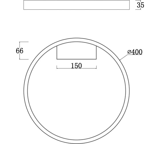 Потолочный светильник MAYTONI Rim 25 LED MOD058CL-L25W4K