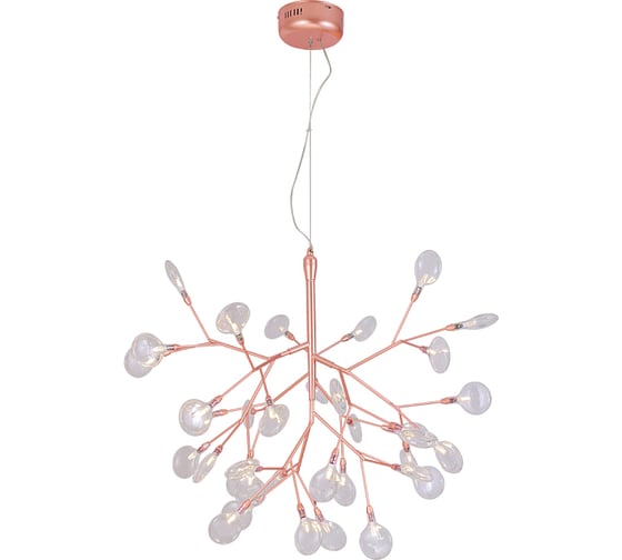 Подвесная люстра Crystal Lux EVITA SP36 COPPER/TRANSPARENT