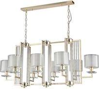 Подвесная люстра Crystal Lux NICOLAS SP8 L1000 GOLD/WHITE