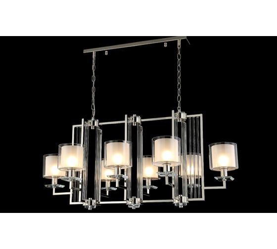Подвесная люстра Crystal Lux NICOLAS SP8 L1000 GOLD/WHITE