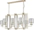 Подвесная люстра Crystal Lux NICOLAS SP8 L1000 GOLD/WHITE 1