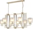 Подвесная люстра Crystal Lux NICOLAS SP8 L1000 GOLD/WHITE 2