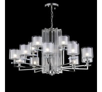 Подвесная люстра Crystal Lux NICOLAS SP-PL10+5 NICKEL/WHITE