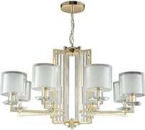 Подвесная люстра Crystal Lux NICOLAS SP-PL8 GOLD/WHITE