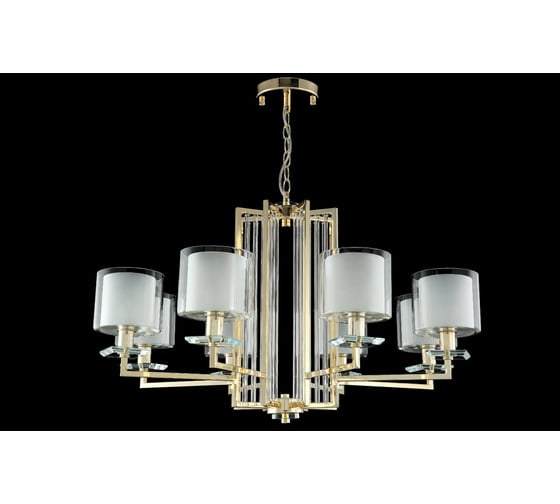 Подвесная люстра Crystal Lux NICOLAS SP-PL8 GOLD/WHITE