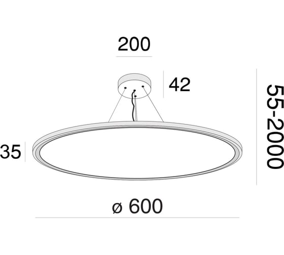 Подвесной светильник MAYTONI Cosmos 54 LED MOD057PL-L54W4K