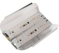 Светодиодный фитопрожектор LUAZON СДО09-100, 100 Вт, IP65, 220В, мультиспектр., бескорпусный 3967348