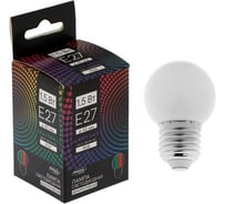 Светодиодная лампа LUAZON Lighting, G45, Е27, 1.5 Вт, для белт-лайта, RGB, синхронная работа 5082186