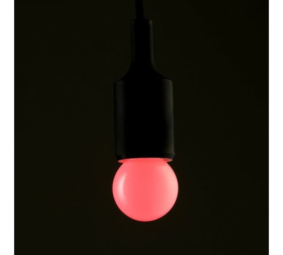 Светодиодная лампа LUAZON Lighting, G45, Е27, 1.5 Вт, для белт-лайта, RGB, синхронная работа 5082186