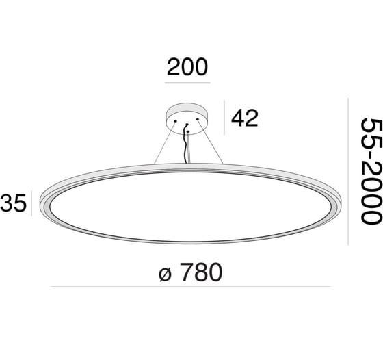 Подвесной светильник MAYTONI Cosmos 72 LED MOD057PL-L78W4K