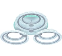 Светодиодная люстра Profit Light 8003/3+3 WHT