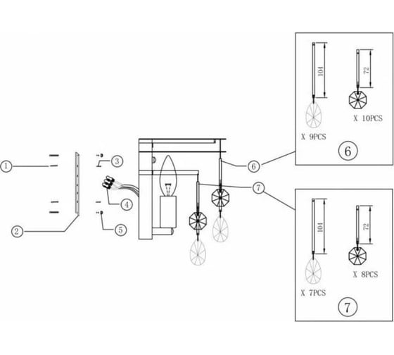 Настенный светильник MAYTONI (бра) Linn 1хE14x40 W MOD091WL-01G