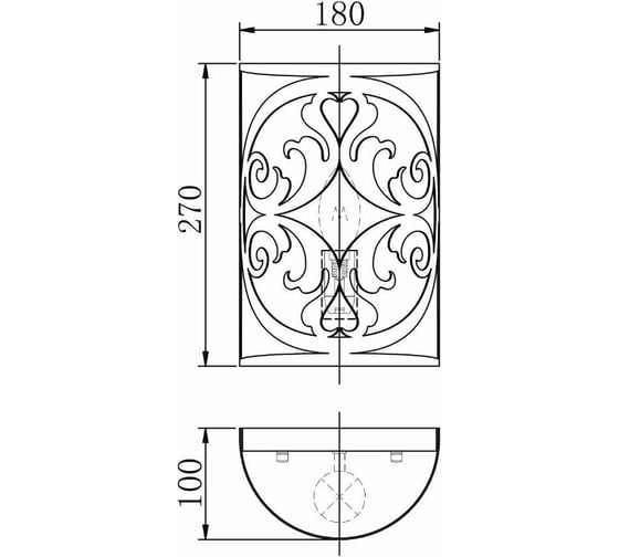 Настенный светильник (бра) MAYTONI Rustika 1хE14x60 W H899-01-R