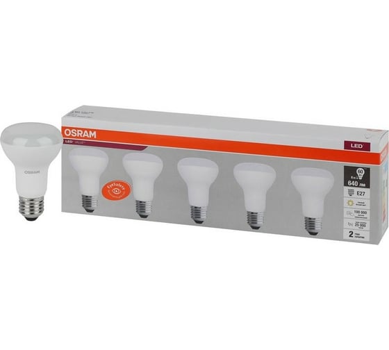 Светодиодная лампа Osram LVR60 8SW/830 230V E27 2X5 4058075584037